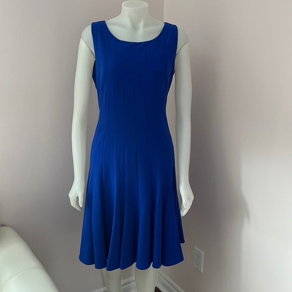 Blue Dana Buchman dress, 14 - Picture 1 of 6